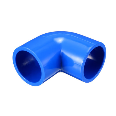 Harfington Uxcell 20mm Slip 90 Degree PVC Pipe Fitting Elbow Coupling Adapter Blue 5 Pcs