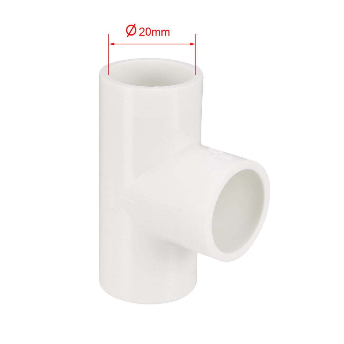 uxcell Uxcell 20mm Slip Tee PVC Pipe Fitting T-Shaped Coupling Connector