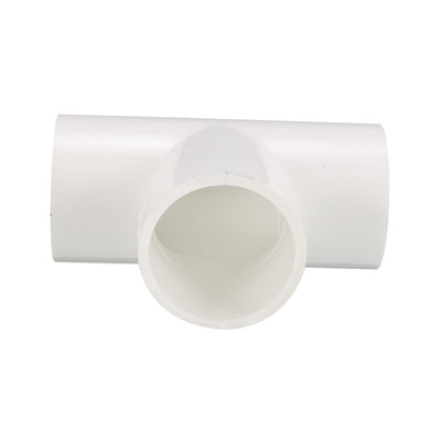 Harfington Uxcell 40mm Slip Tee PVC Pipe Fitting T Shaped Coupling Connector