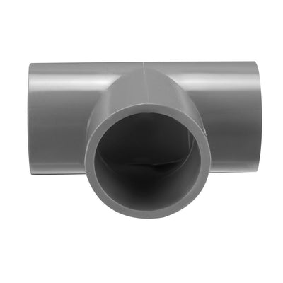 Harfington Uxcell 32mm Slip 90 Degree PVC Pipe Fitting Elbow Coupling Adapter Gray 2 Pcs