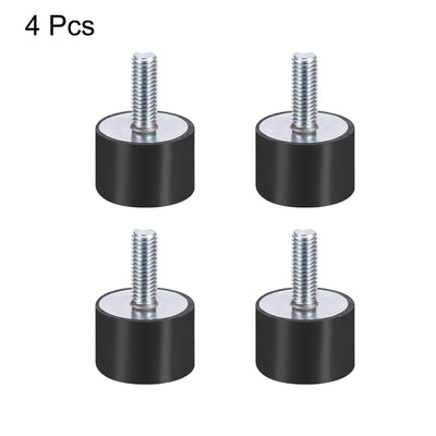 Harfington Uxcell Thread Male Female Rubber Mounts,Vibration Isolators 4pcs