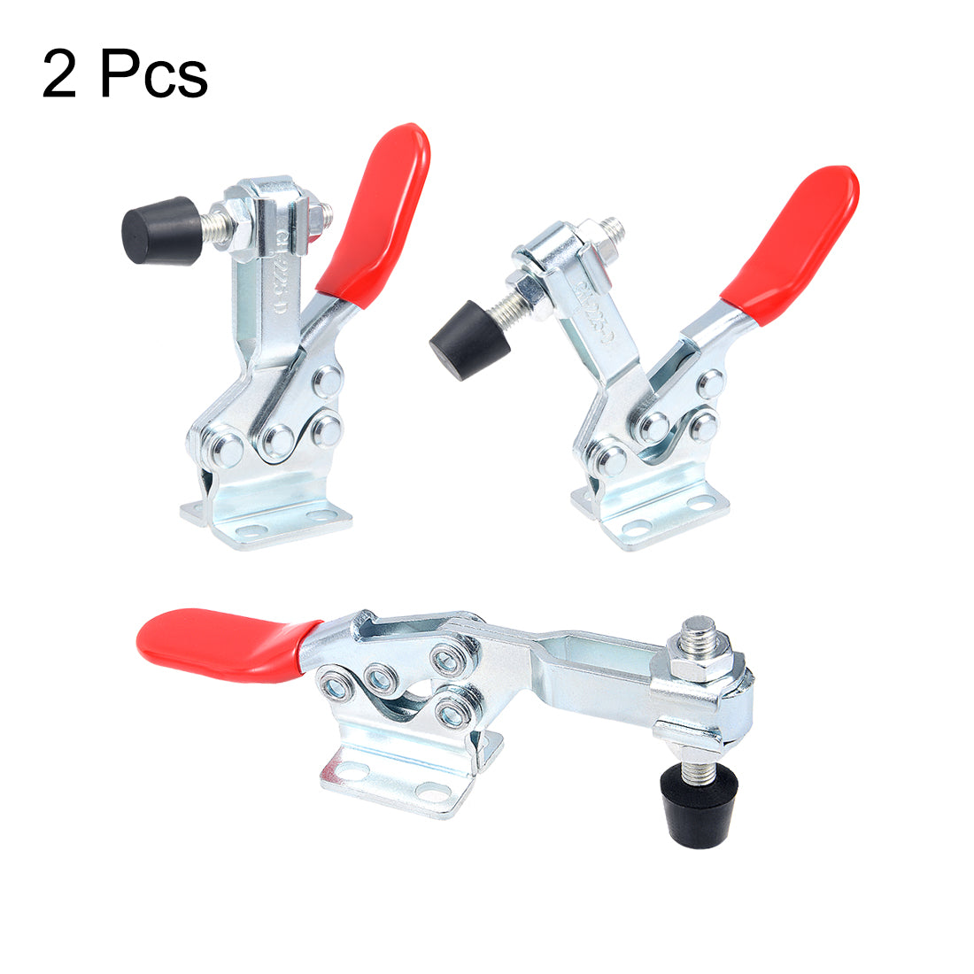 uxcell Uxcell Toggle Clamp GH-225-D Horizontal Clamp Quick Release Tool 230Kg 506lbs Capacity 2pcs