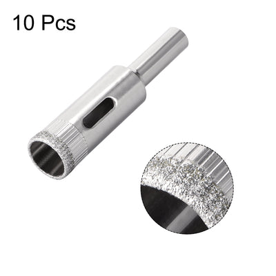 Harfington Uxcell 22mm Diamond Drill Bits Hole Saws for Glass Ceramic Porcelain Tiles 10 Pcs