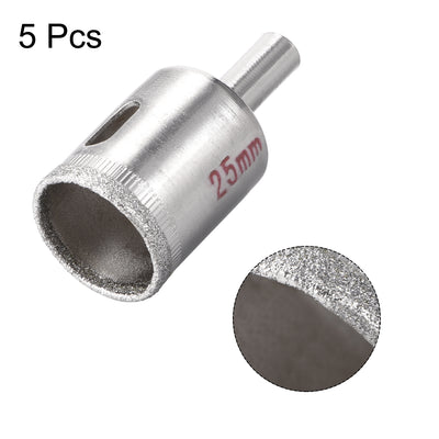 Harfington Uxcell 45mm Diamond Drill Bits Hole Saws for Glass Ceramic Porcelain Tiles 5 Pcs