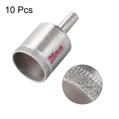 Harfington Uxcell 22mm Diamond Drill Bits Hole Saws for Glass Ceramic Porcelain Tiles 10 Pcs