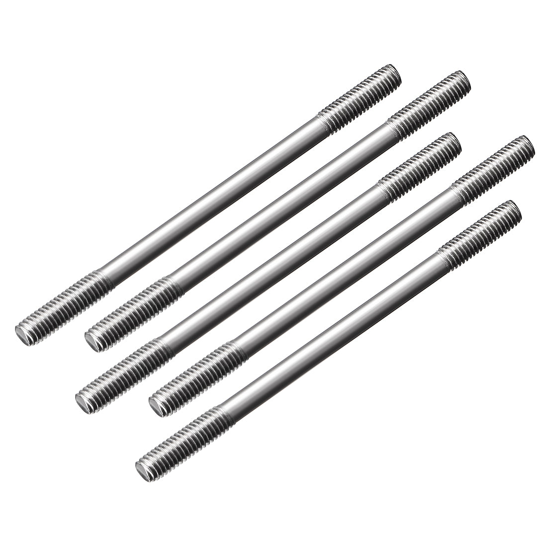 Uxcell Uxcell M3x200mm Pushrod Connector Stainless Steel Rod Linkage,5pcs