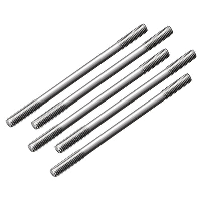 Harfington Uxcell M3x200mm Pushrod Connector Stainless Steel Rod Linkage,5pcs