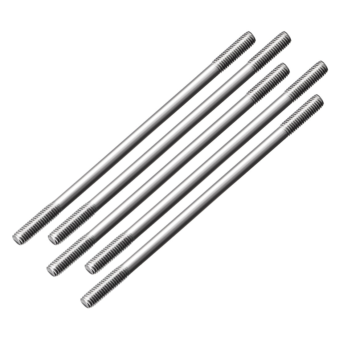 Uxcell Uxcell M3x200mm Pushrod Connector Stainless Steel Rod Linkage,5pcs