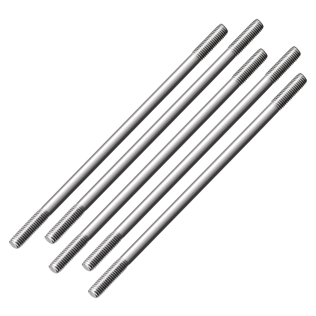 Uxcell Uxcell M3x200mm Pushrod Connector Stainless Steel Rod Linkage,5pcs