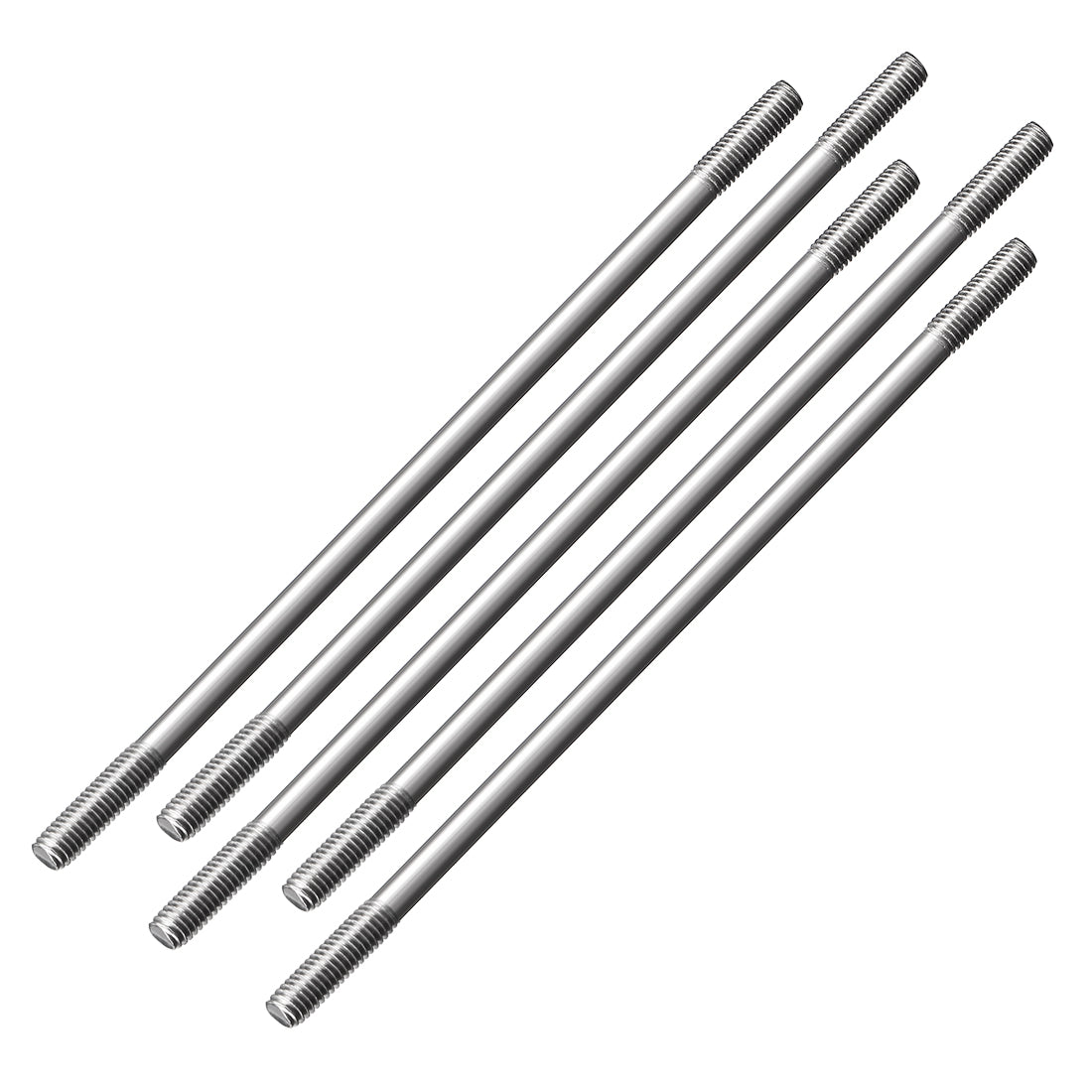 Uxcell Uxcell M3x200mm Pushrod Connector Stainless Steel Rod Linkage,5pcs