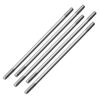 Harfington Uxcell M3x200mm Pushrod Connector Stainless Steel Rod Linkage,5pcs