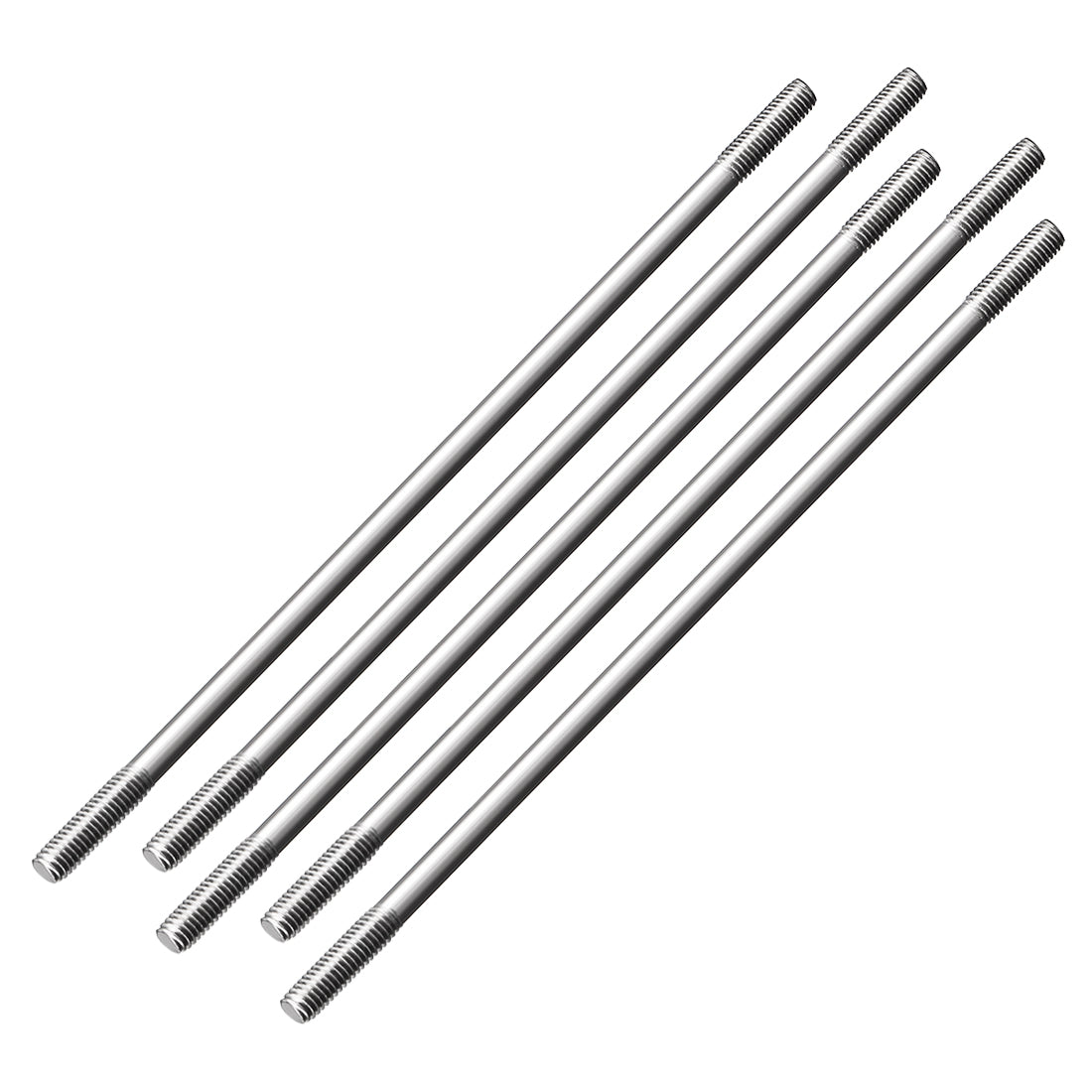 Uxcell Uxcell M3x200mm Pushrod Connector Stainless Steel Rod Linkage,5pcs