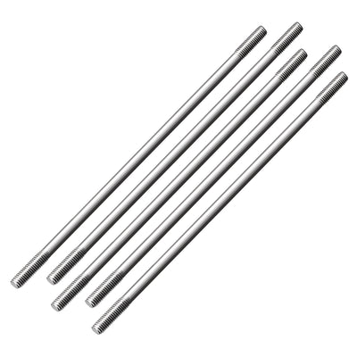 Harfington Uxcell M3x200mm Pushrod Connector Stainless Steel Rod Linkage,5pcs