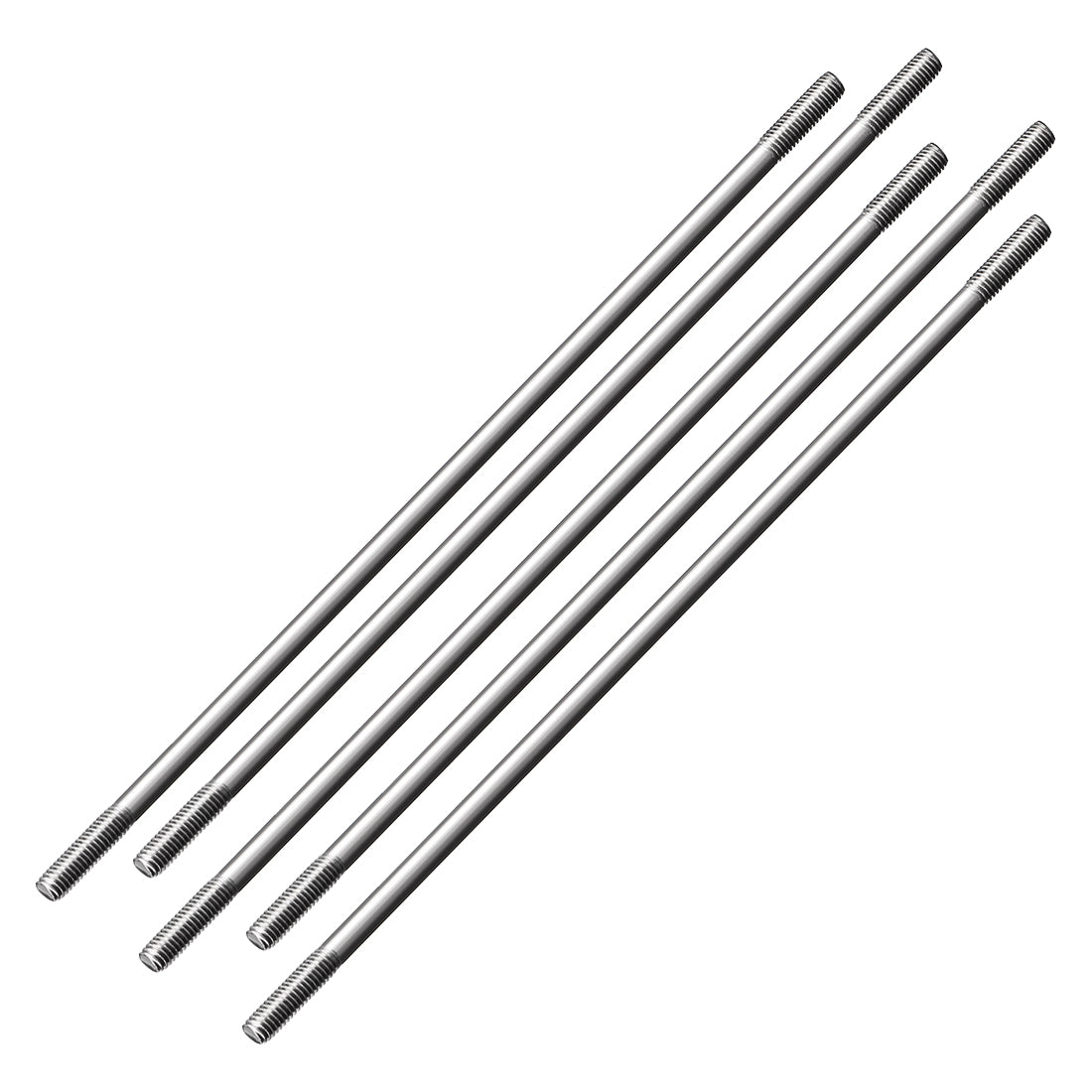 Uxcell Uxcell M3x200mm Pushrod Connector Stainless Steel Rod Linkage,5pcs