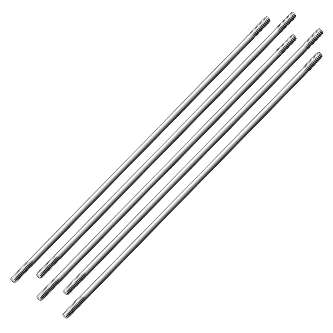 Uxcell Uxcell M3x200mm Pushrod Connector Stainless Steel Rod Linkage,5pcs