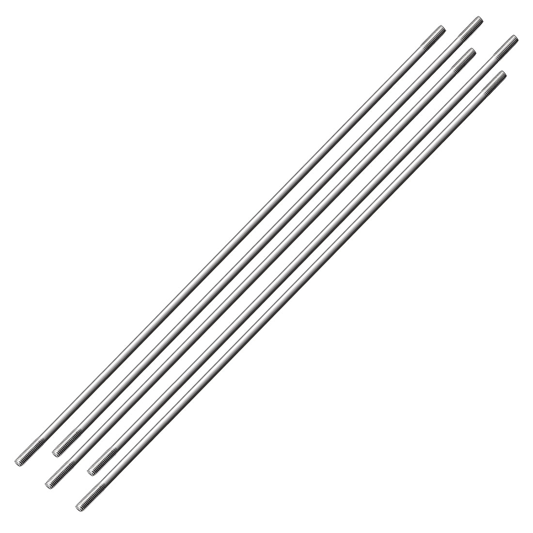 Uxcell Uxcell M3x200mm Pushrod Connector Stainless Steel Rod Linkage,5pcs