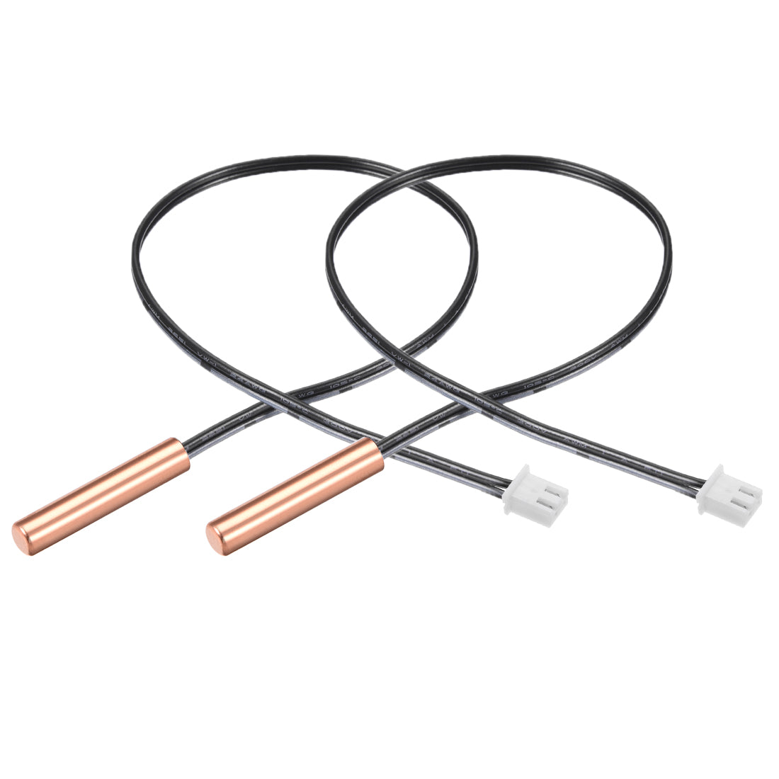 uxcell Uxcell 2 Pcs 10K NTC Thermistor Probe 15.7 Inch Copper Sensitive Temperature Temp Sensor for Air Conditioner