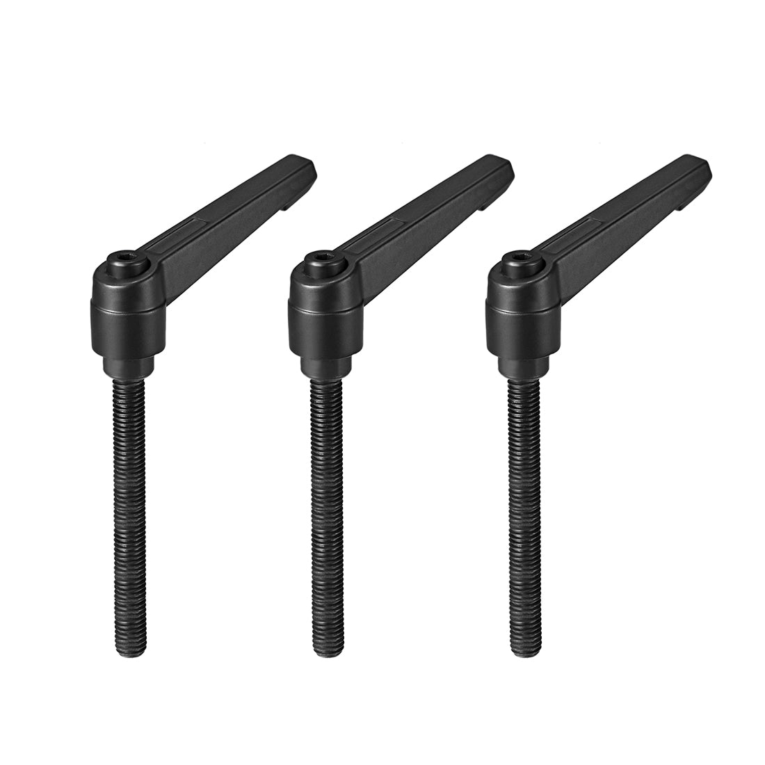 uxcell Uxcell Handles Adjustable Clamping Lever Thread Push Button Ratchet Male Thread Stud 3Pack