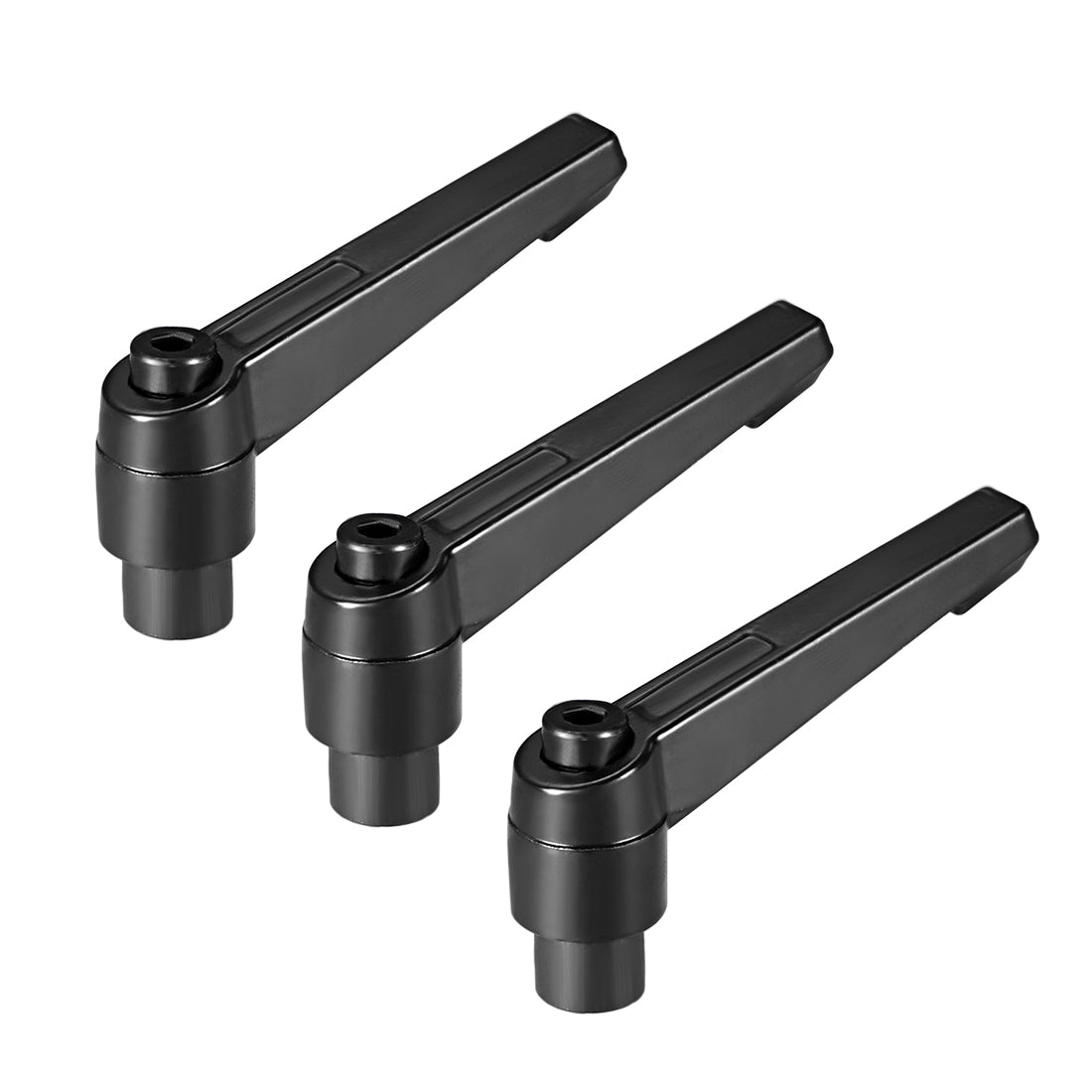 Uxcell Uxcell M8 Handle Adjustable Clamping Lever Thread Push Button Ratchet Female Threaded Stud 3 Pcs