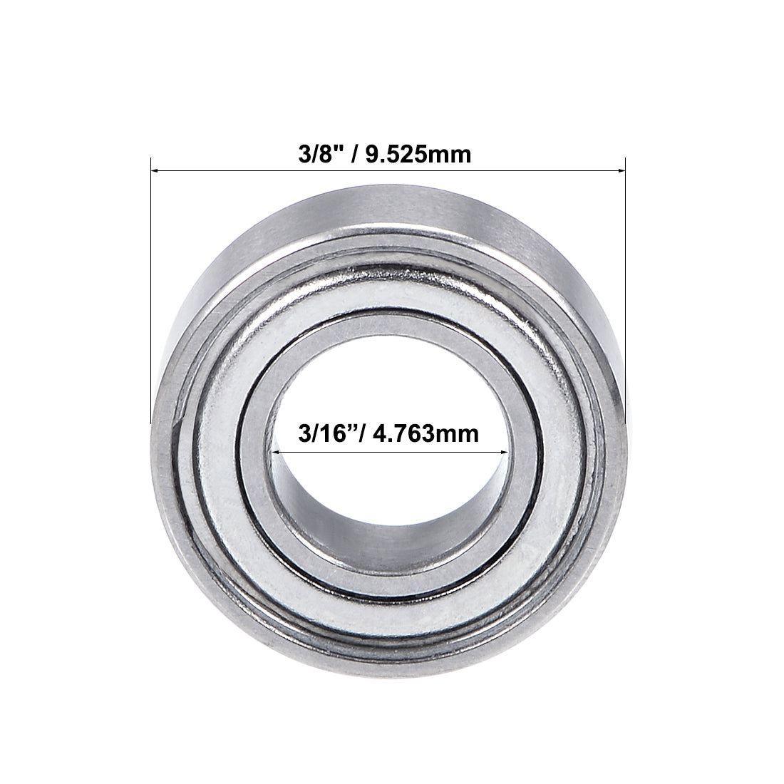 uxcell Uxcell Deep Groove Ball Bearing Double Shielded Chrome Roller Bearings