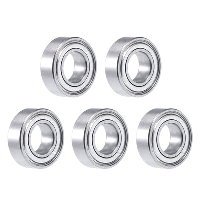 Harfington Uxcell Deep Groove Ball Bearing Double Shielded Chrome Roller Bearings