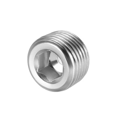 Harfington Uxcell Hex Counter Sunk Plug, Air Pipe Fitting 1/2 Inch G Male Pipe Adapter Connector 10pcs