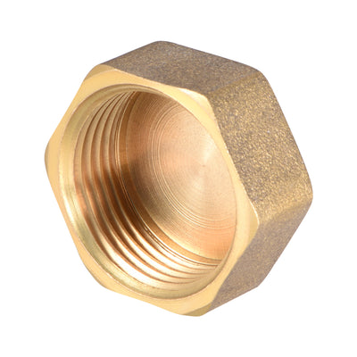 Harfington Brass Cap, Octagonal Pipe Fitting Female Pipe Connector