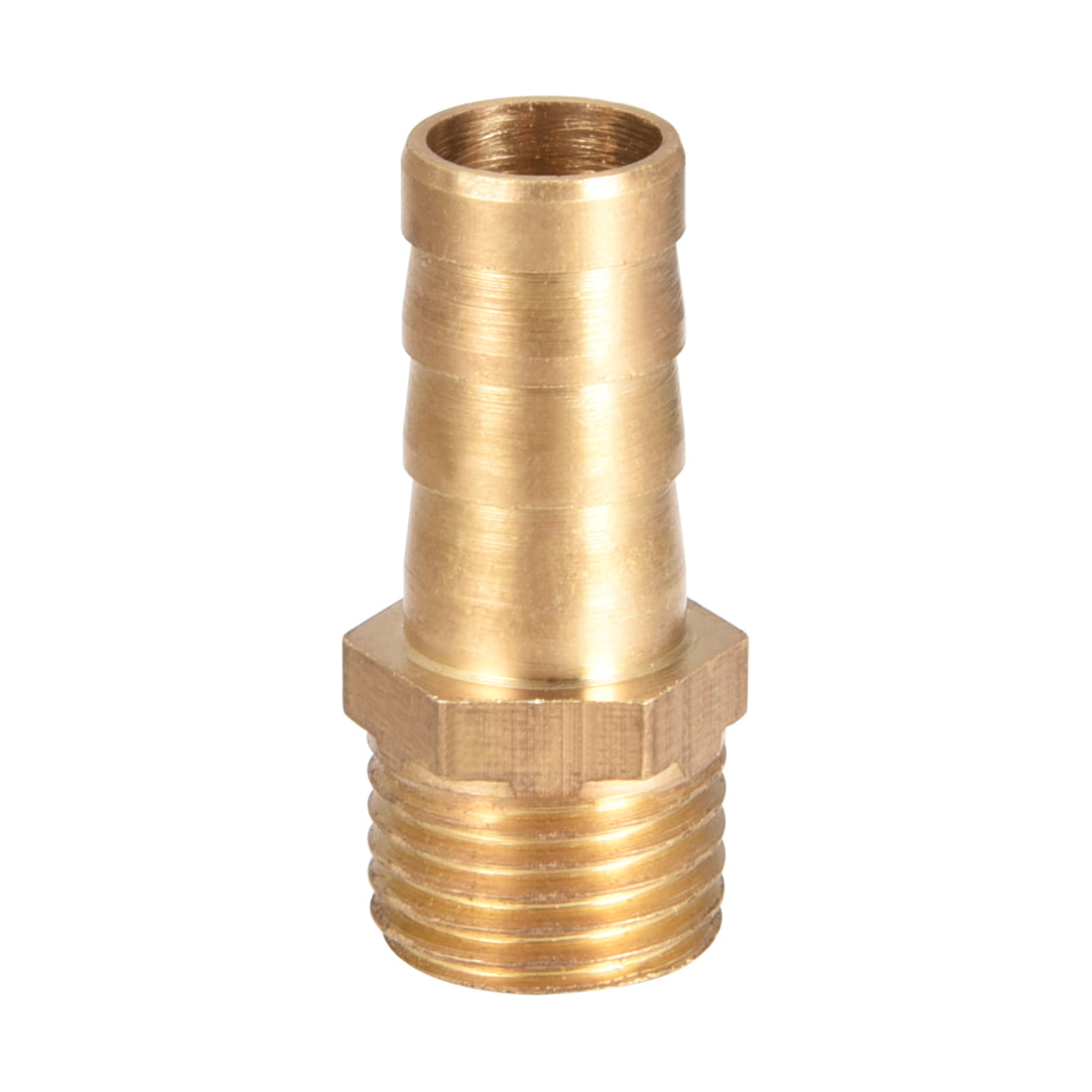 uxcell Uxcell Brass Barb Hose Fitting Connector Adapter 10mm Barbed x G1/4 Male Pipe