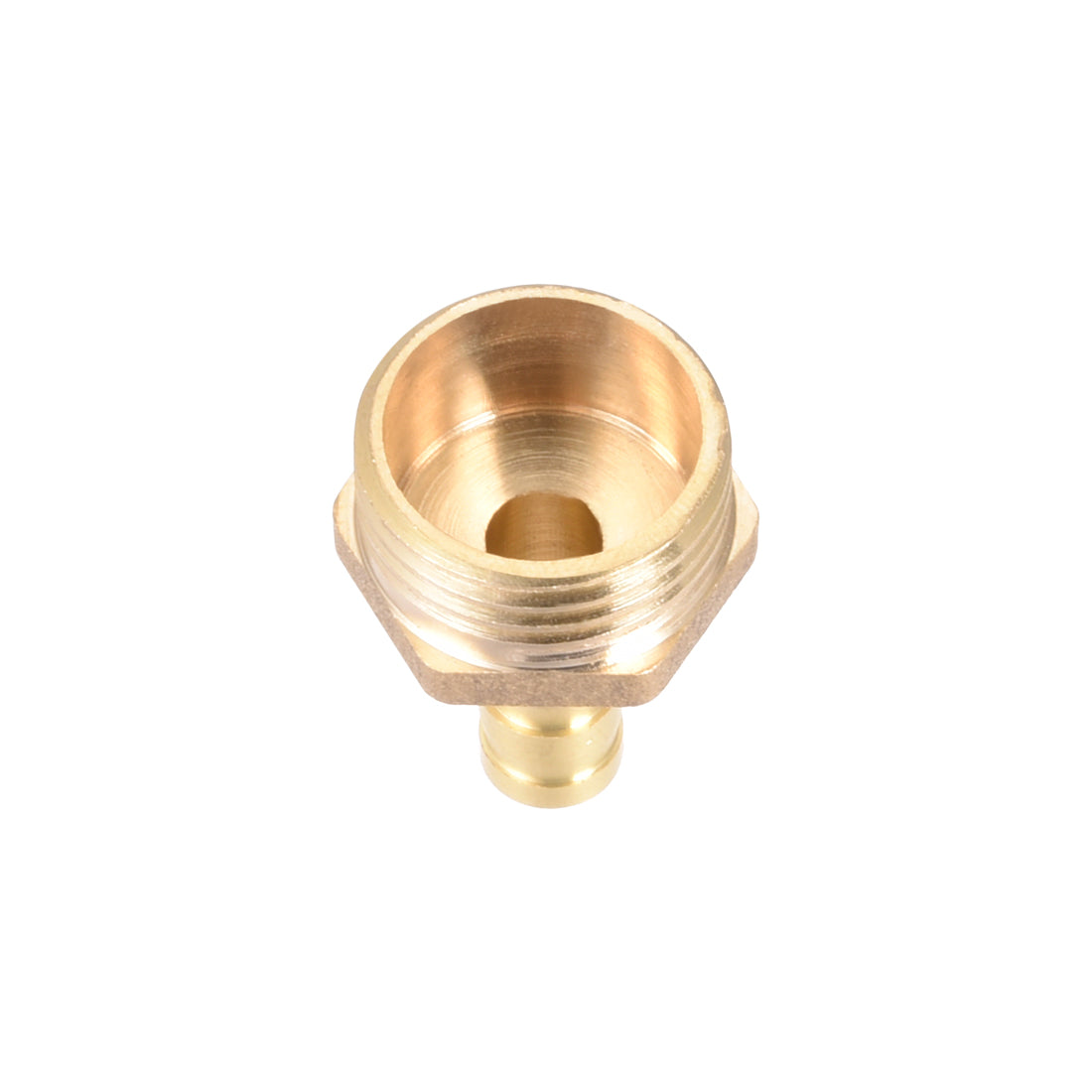 uxcell Uxcell Brass Barb Hose Fitting Connector Adapter 8mm Barbed x G1/2 Male Pipe 2pcs