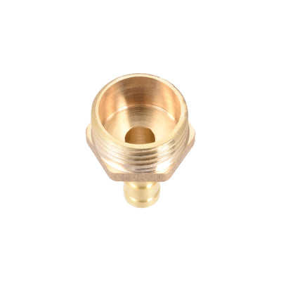 Harfington Uxcell Brass Barb Hose Fitting Connector Adapter 8mm Barbed x G1/2 Male Pipe 2pcs