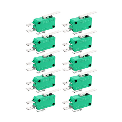 uxcell Uxcell 10PCS KW3-OZ 16A 125/250VAC SPDT NO NC Hinge Lever Type Micro Limit Switches