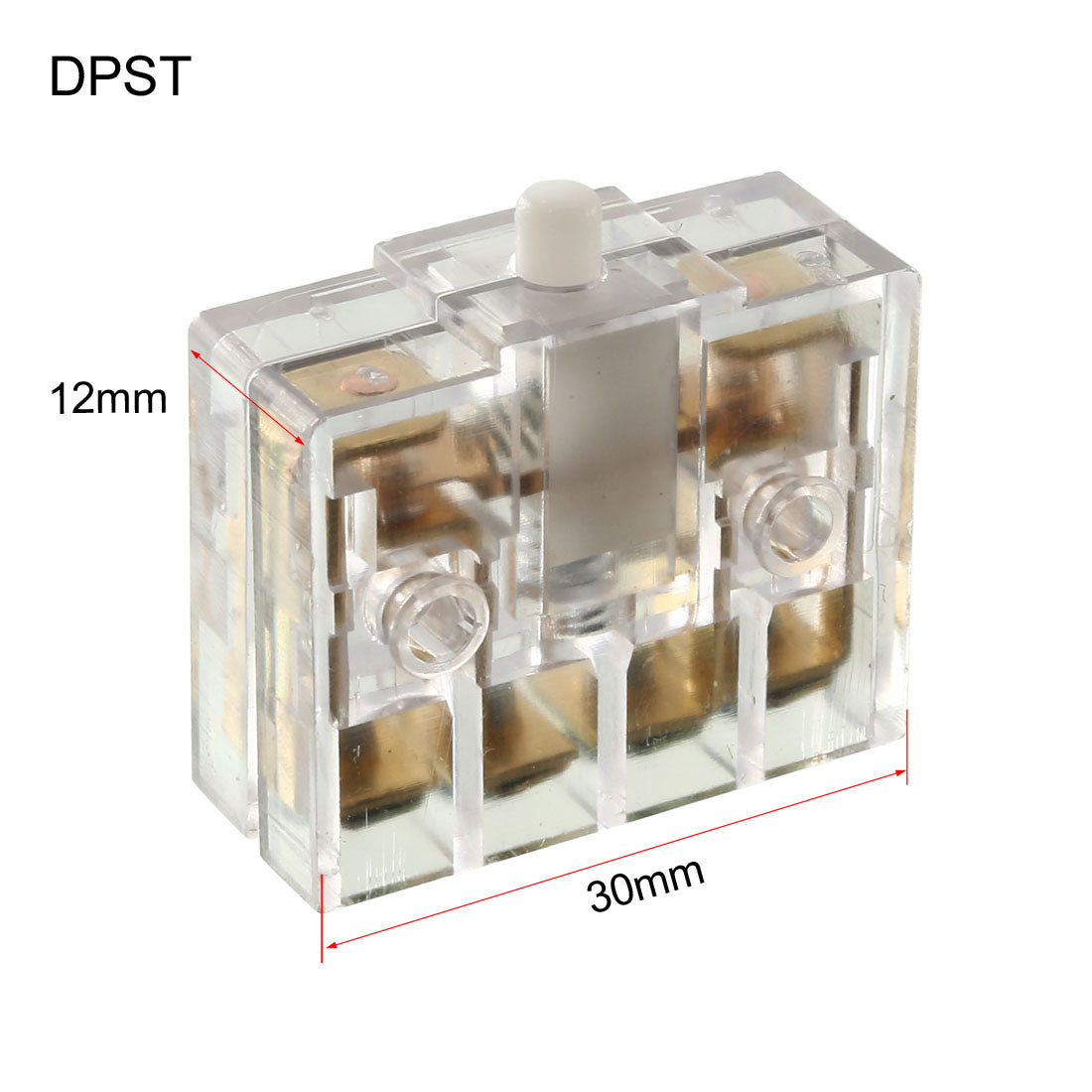 uxcell Uxcell JW2-11 DPST 4 Screw Terminals Button Actuator Micro Momentary Limit Switch