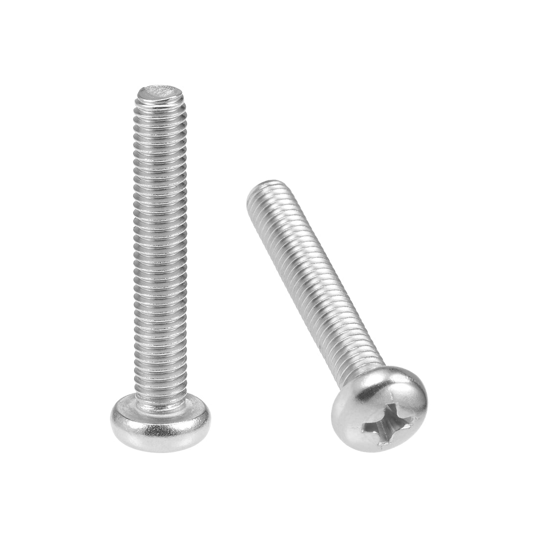 uxcell Uxcell Machine Screws Phillips Cross Screw 304 Stainless Steel Fasteners Bolts, 30Pcs
