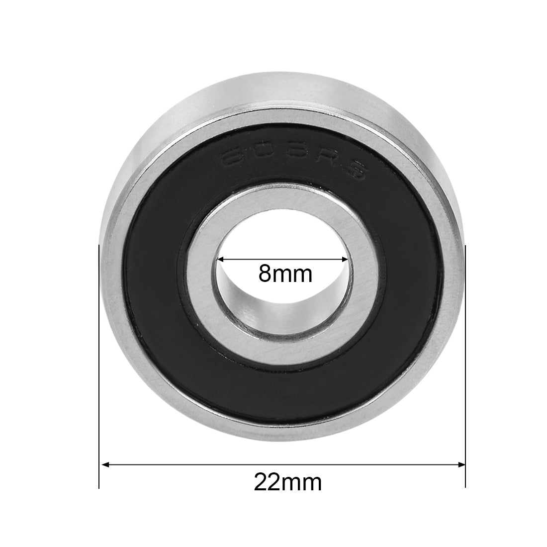 uxcell Uxcell Deep Groove Ball Bearing Double Sealed Chrome Steel P0 Z1 Metric Bearings