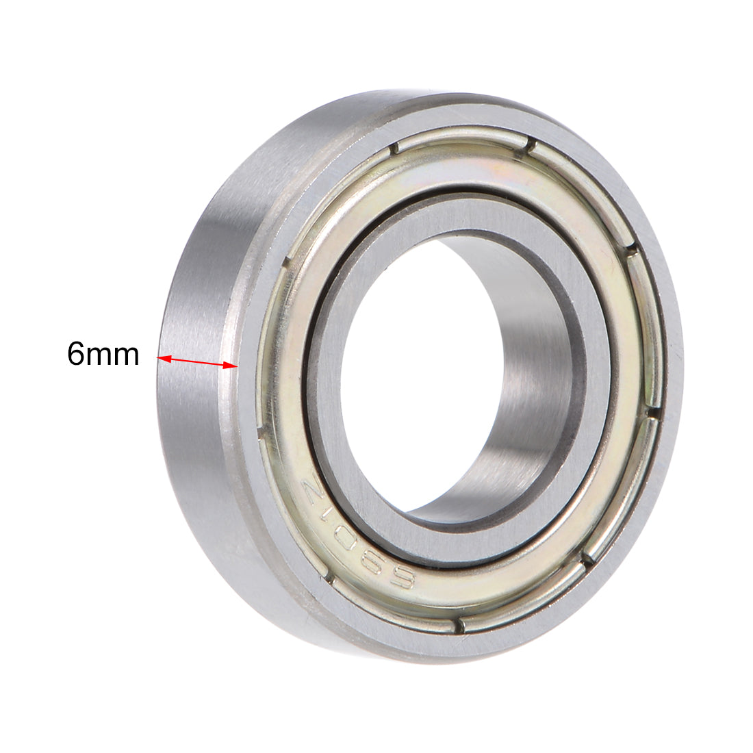 uxcell Uxcell Deep Groove Ball Bearing Metric Double Shield Chrome Steel ABEC1 Z1