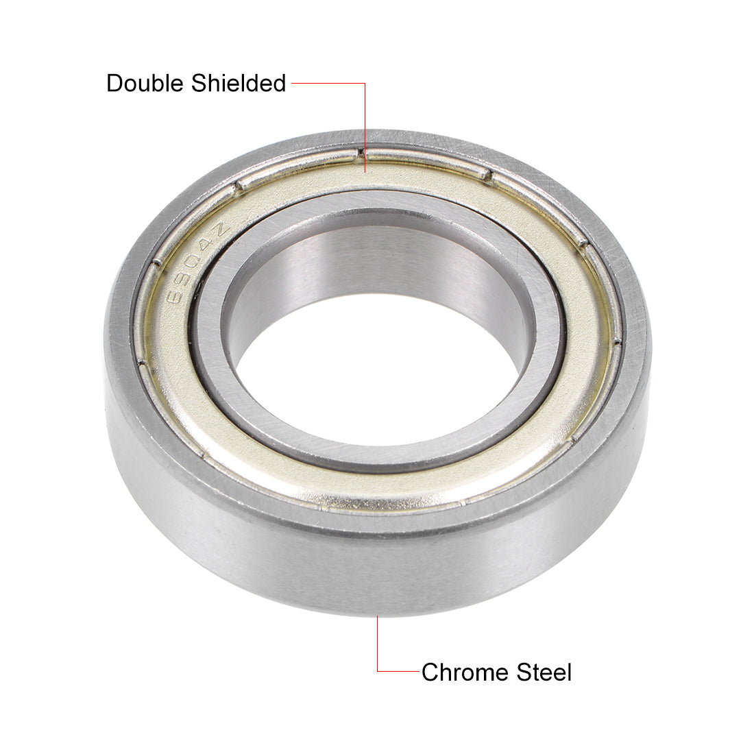 uxcell Uxcell Deep Groove Ball Bearing Double Shielded Chrome Metric Bearings P0 Z1