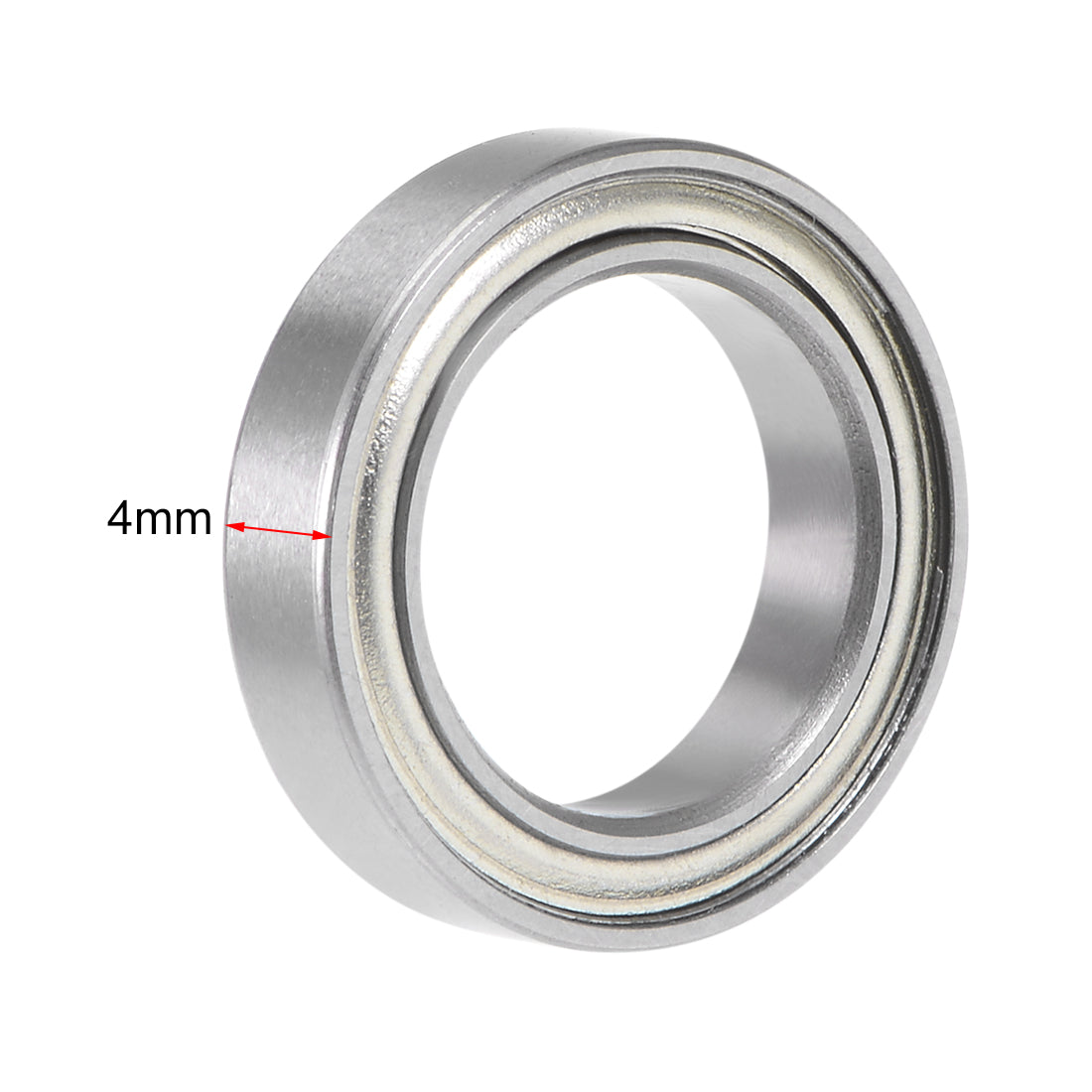 uxcell Uxcell Deep Groove Ball Bearing Thin Section Double Shield Chrome Steel