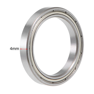 Harfington Uxcell Deep Groove Ball Bearing Thin Section Double Shield Chrome Steel