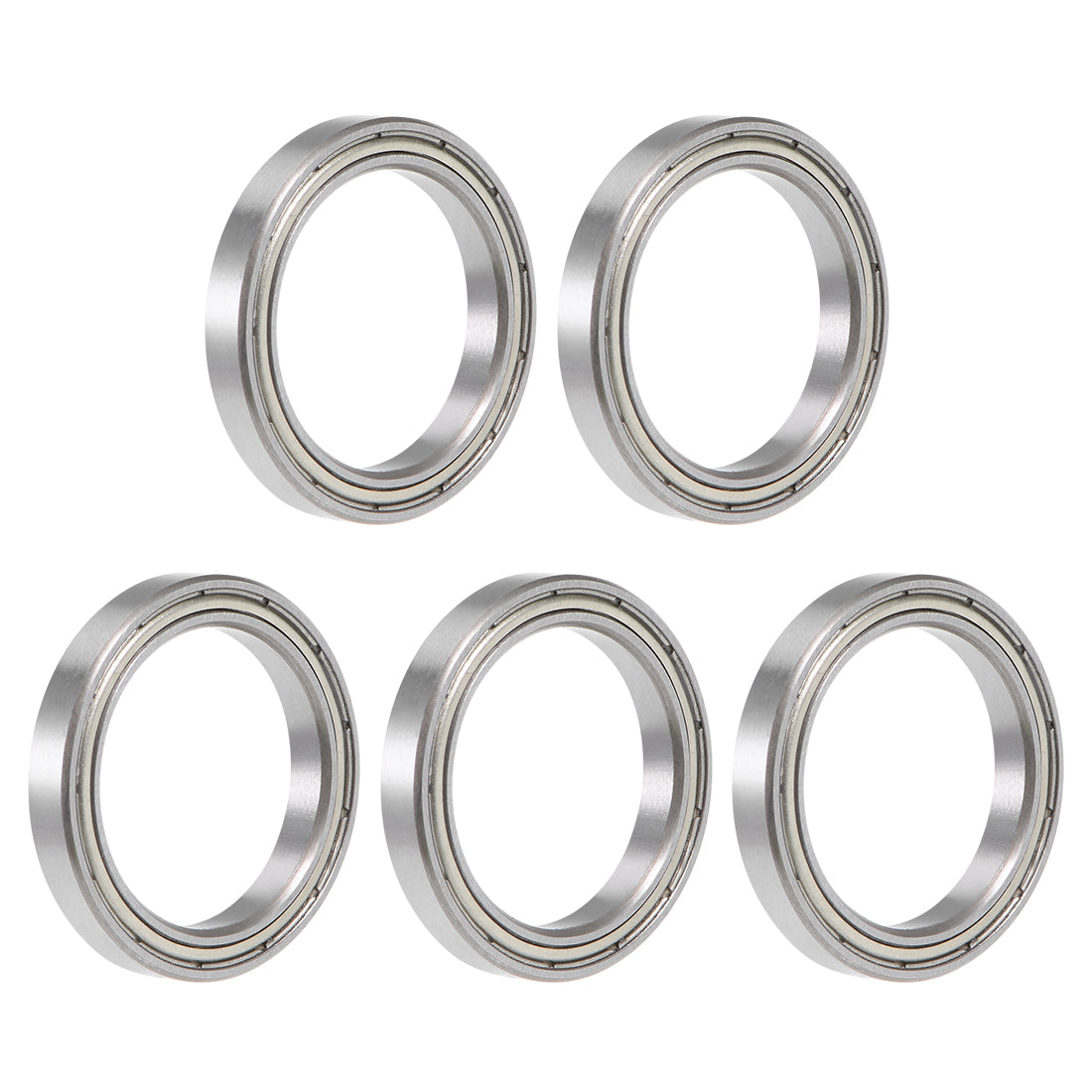 uxcell Uxcell Deep Groove Ball Bearing Thin Section Double Shield Chrome Steel