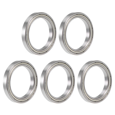 Harfington Uxcell Deep Groove Ball Bearing Thin Section Double Shield Chrome Steel