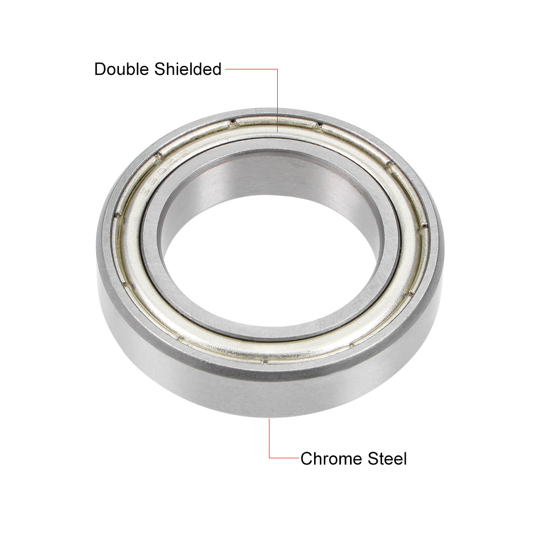 uxcell Uxcell Deep Groove Ball Bearings Thin Section Double Shielded Chrome Steel