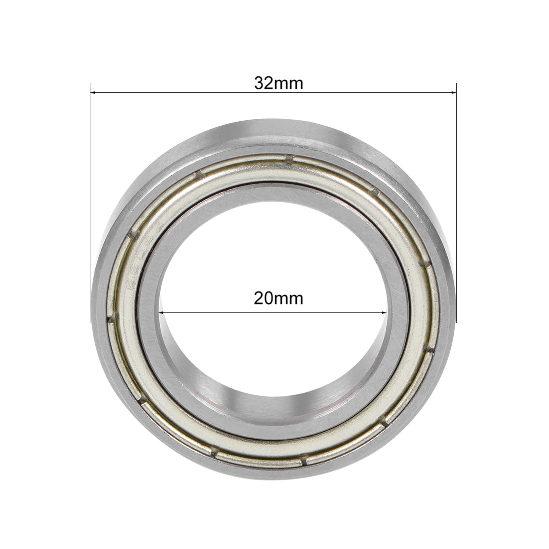 uxcell Uxcell Deep Groove Ball Bearings Thin Section Double Shielded Chrome Steel