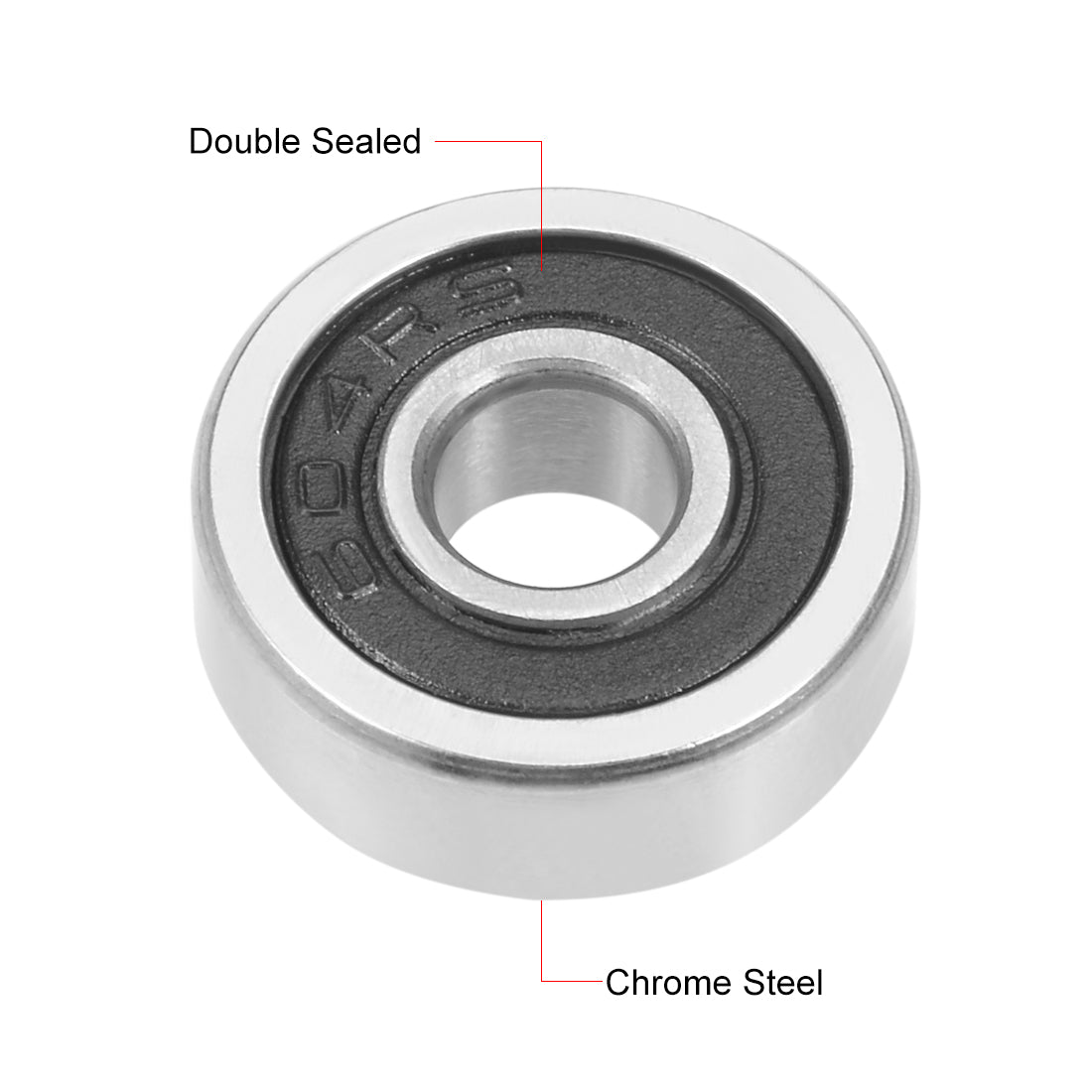 uxcell Uxcell Deep Groove Ball Bearings Metric Double Seal Chrome Steel ABEC1 Z1