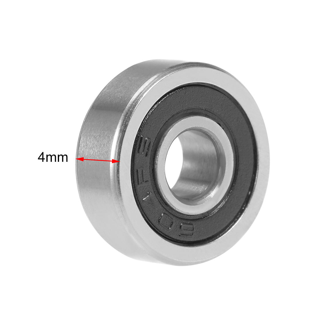 uxcell Uxcell Deep Groove Ball Bearings Metric Double Seal Chrome Steel ABEC1 Z1