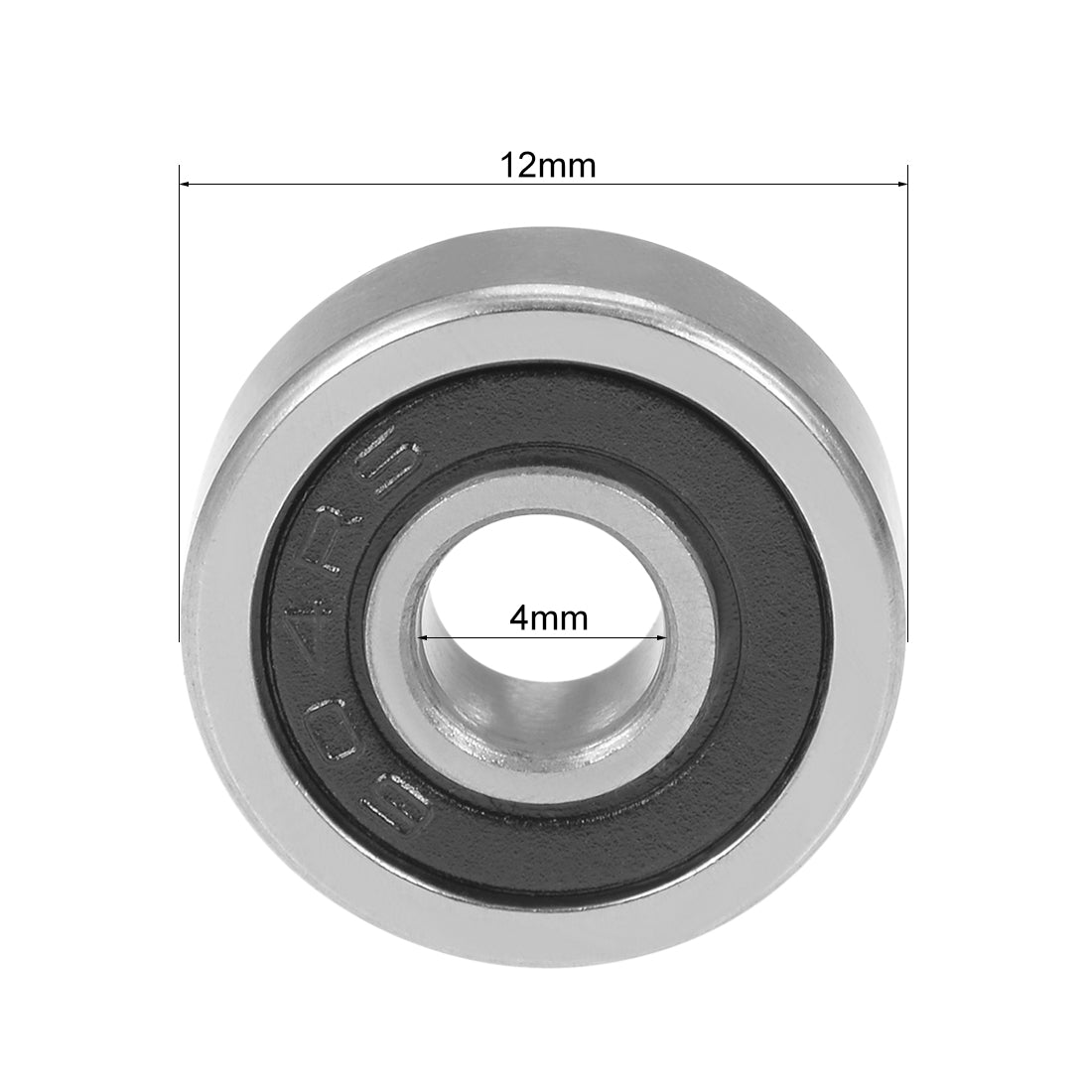 uxcell Uxcell Deep Groove Ball Bearings Metric Double Seal Chrome Steel ABEC1 Z1