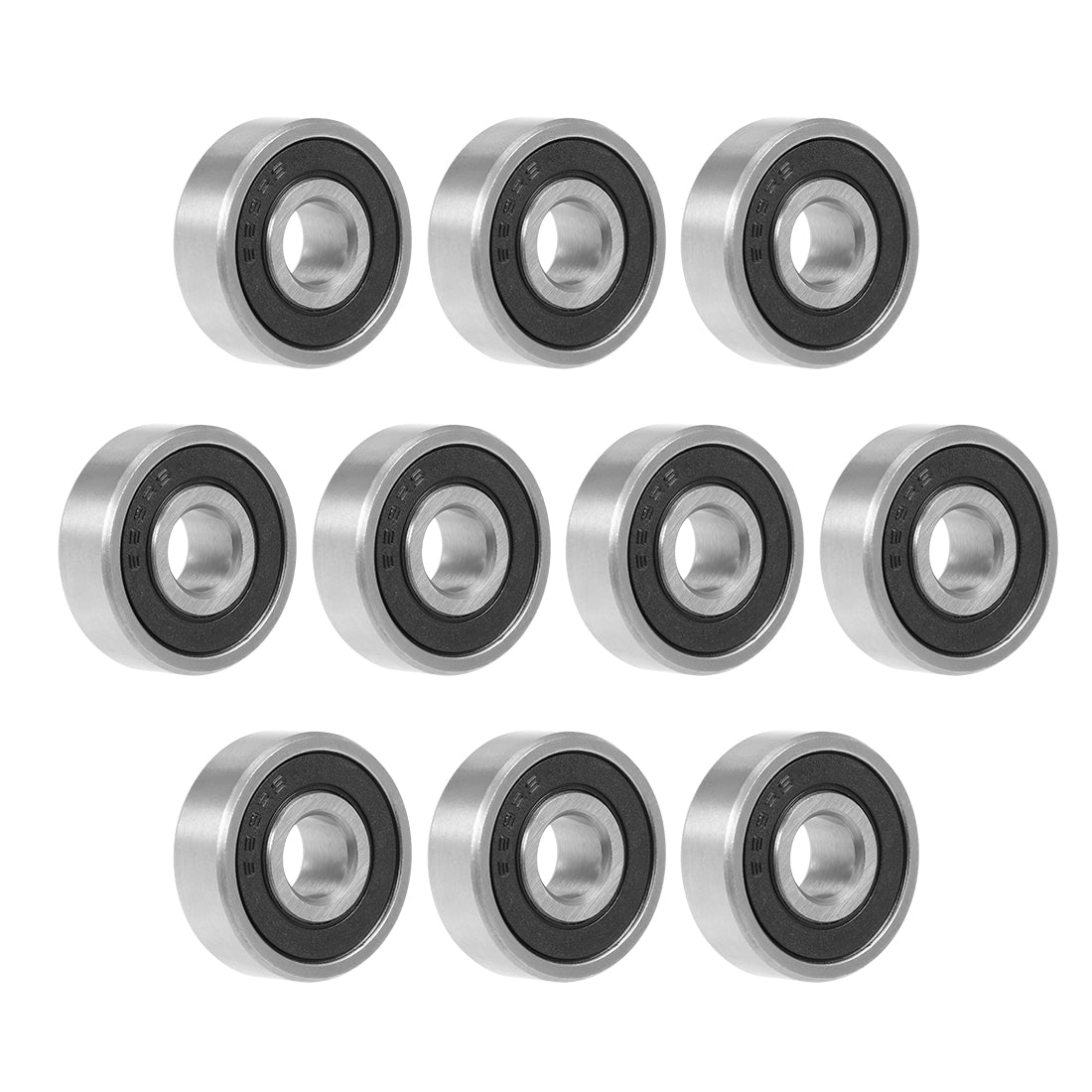 uxcell Uxcell Deep Groove Ball Bearings Metric Double Seal Chrome Steel ABEC1 Z1