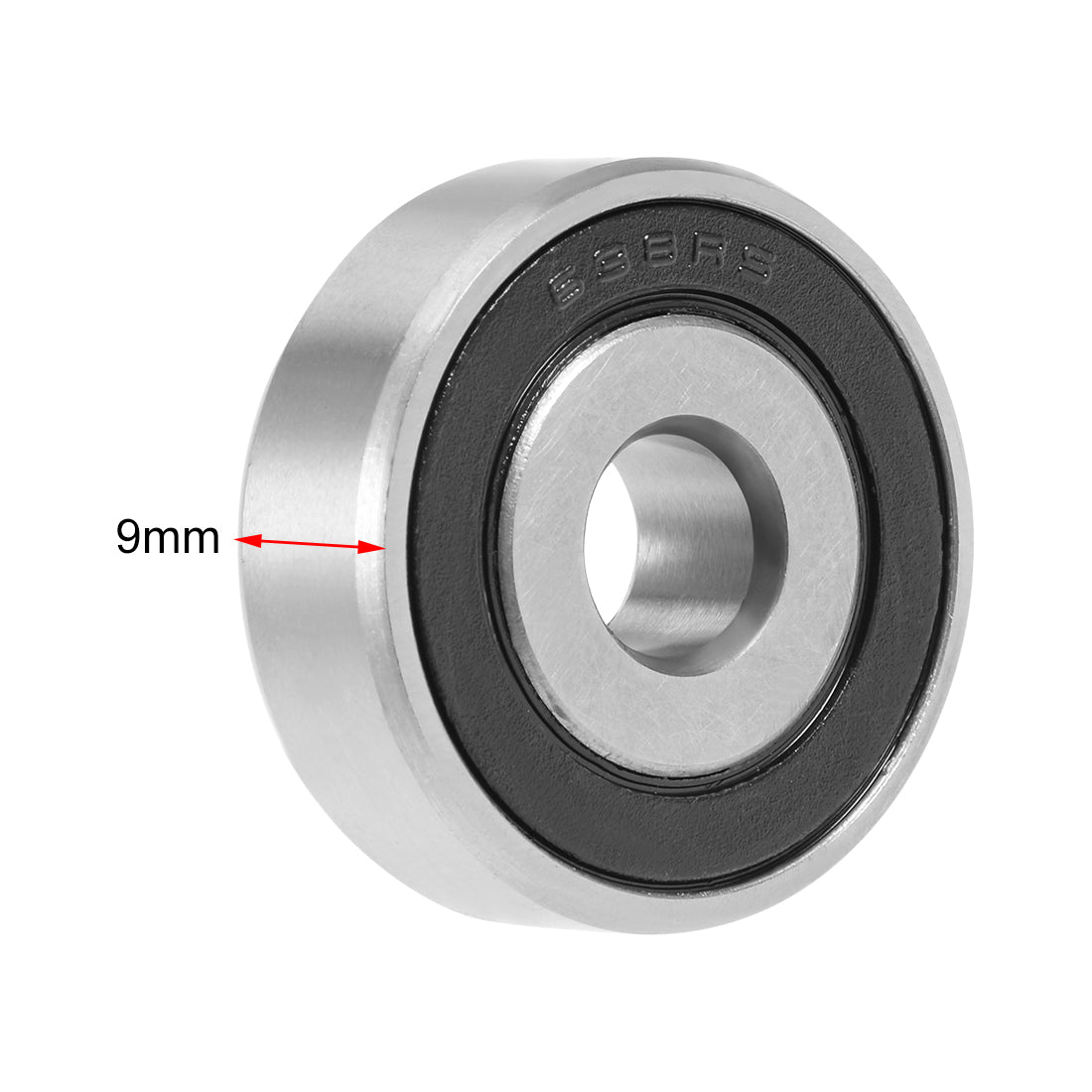 uxcell Uxcell Deep Groove Ball Bearings Metric Double Seal Chrome Steel ABEC1 Z1