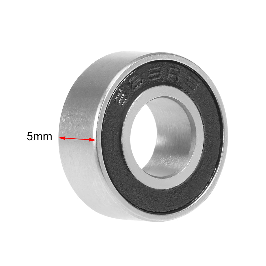 uxcell Uxcell Deep Groove Ball Bearings Metric Double Seal Chrome Steel ABEC1 Z1