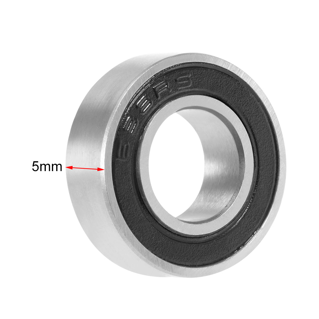 uxcell Uxcell Deep Groove Ball Bearings Metric Double Seal Chrome Steel ABEC1 Z1