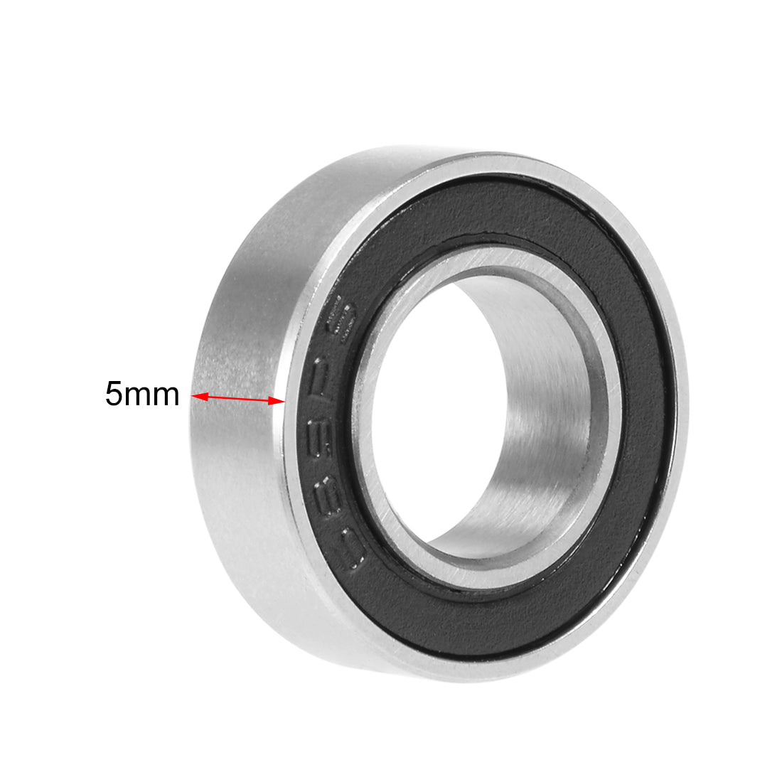 uxcell Uxcell Deep Groove Ball Bearings Metric Double Seal Chrome Steel ABEC1 Z1